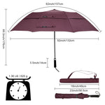 G4Free G4Free 62 Inch Portable Automatic Open Oversize Vented Double Canopy Umbrellas