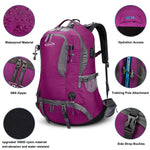 G4Free G4Free 50L Hiking Backpack with Rain Cover for Men Women