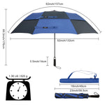 G4Free G4Free 62 Inch Portable Automatic Open Oversize Vented Double Canopy Umbrellas