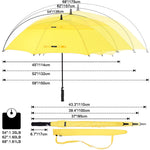 G4Free G4Free Automatic Open Golf Umbrella Double Canopy Vented Stick Umbrellas