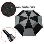 G4Free G4Free Automatic Open Golf Umbrella Double Canopy Vented Stick Umbrellas