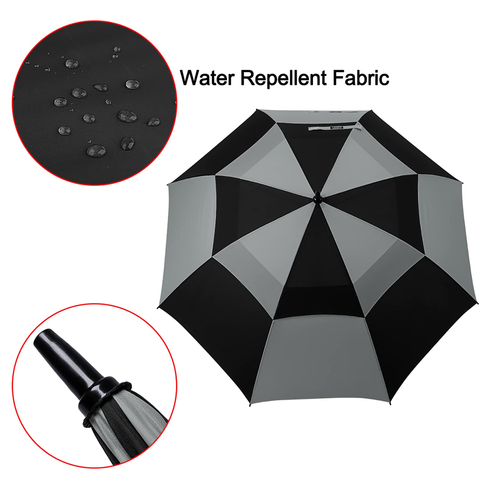 G4Free G4Free Automatic Open Golf Umbrella Double Canopy Vented Stick Umbrellas