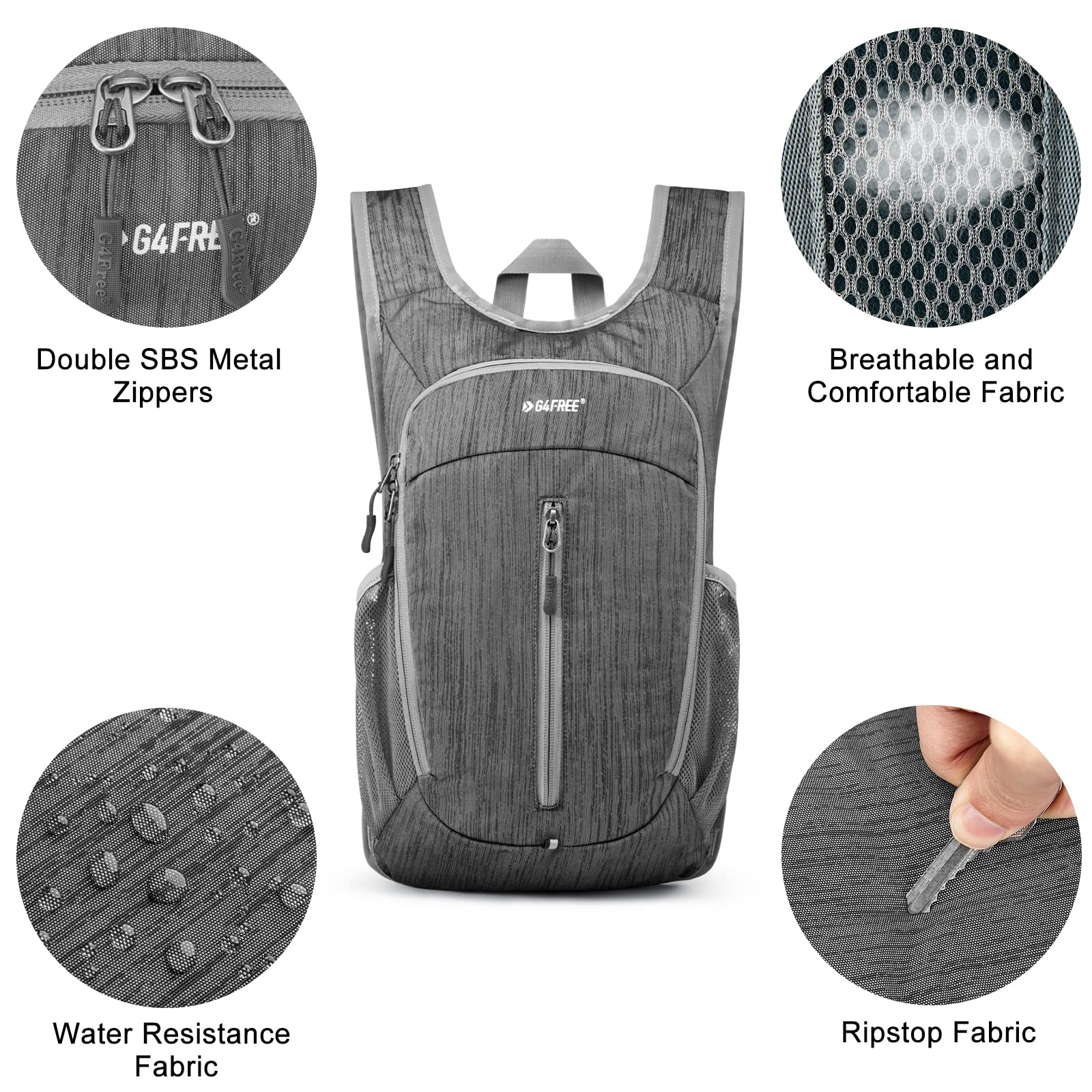 G4Free G4Free 10L Small Travel Hiking Daypack