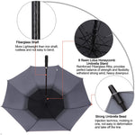 G4Free G4Free Automatic Open Golf Umbrella Double Canopy Vented Stick Umbrellas
