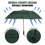G4Free G4Free 62 Inch Portable Automatic Open Oversize Vented Double Canopy Umbrellas