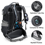 G4Free G4Free 50L Hiking Backpack with Rain Cover for Men Women