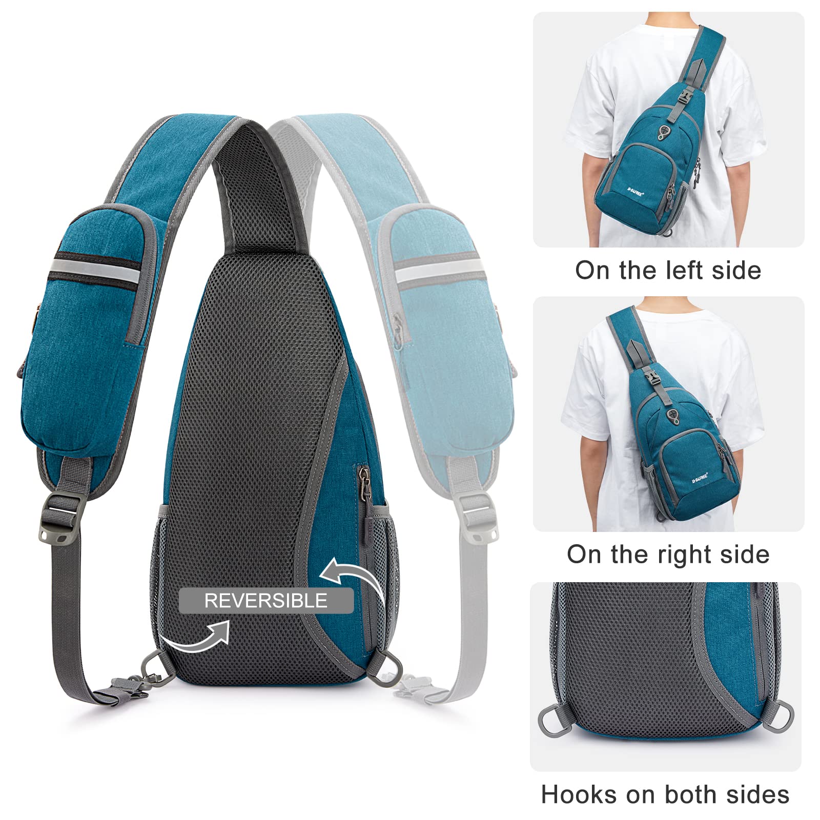 G4Free G4Free RFID Sling Bag for Hiking Outdoor