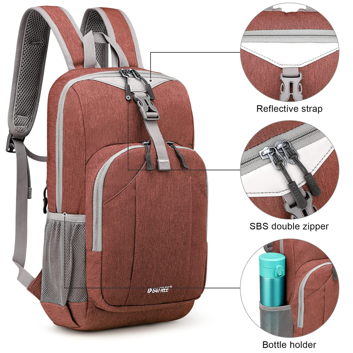 G4Free G4Free Mini 10L Hiking Cycling Compact Shoulder Backpack