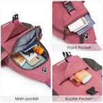 G4Free G4Free Canvas Sling Bag Crossbody Backpack with USB Charging Port & RFID Blocking