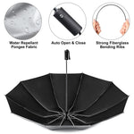 G4Free G4Free UPF 50+ UV Protection 54 Inch Large Reverse Travel Umbrella