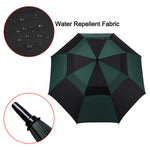 G4Free G4Free Automatic Open Golf Umbrella Double Canopy Vented Stick Umbrellas