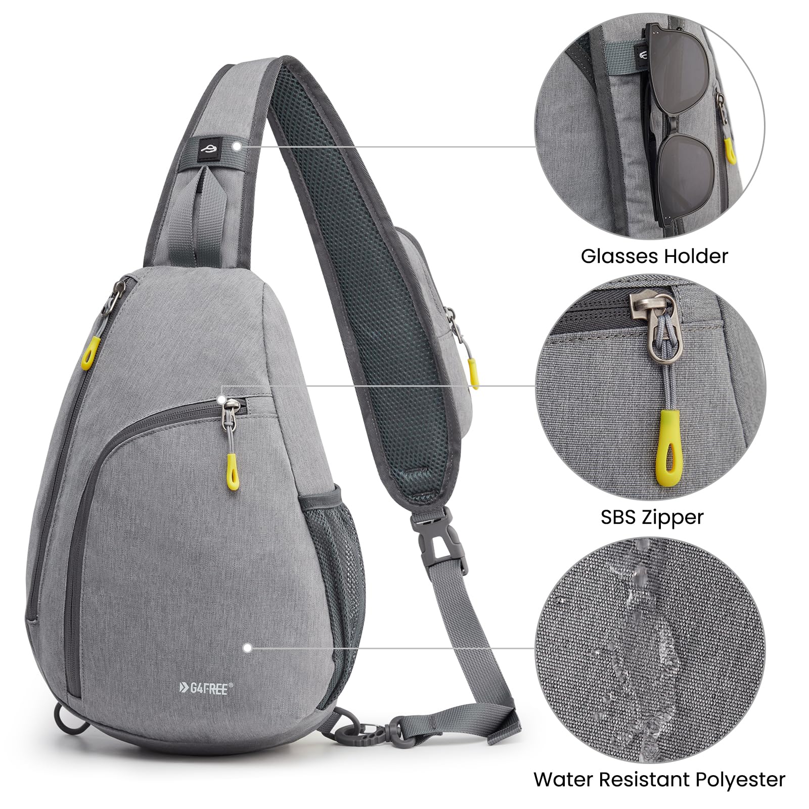 G4Free G4Free RFID Sling Bag Crossbody Backpack