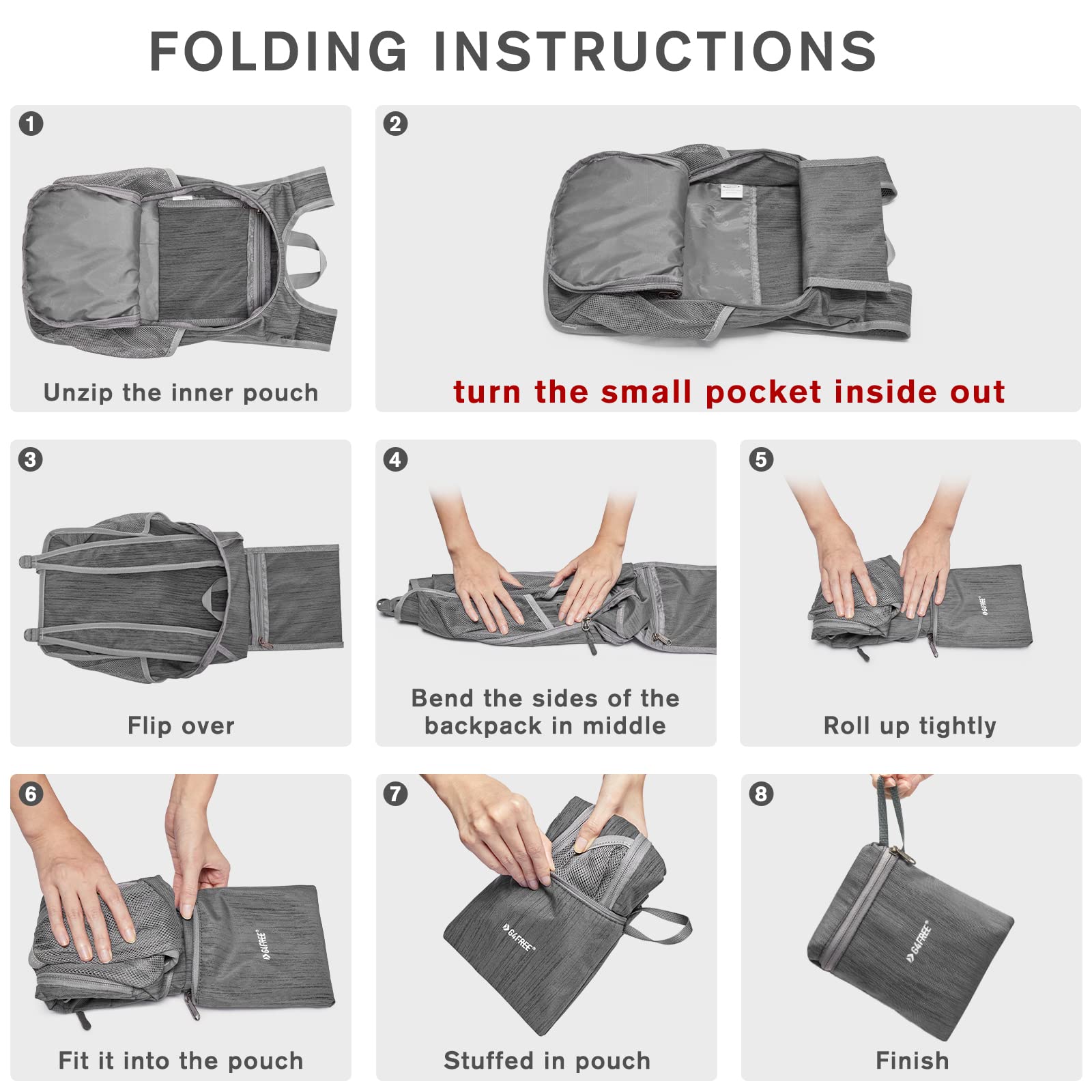 G4Free G4Free 10L Small Travel Hiking Daypack