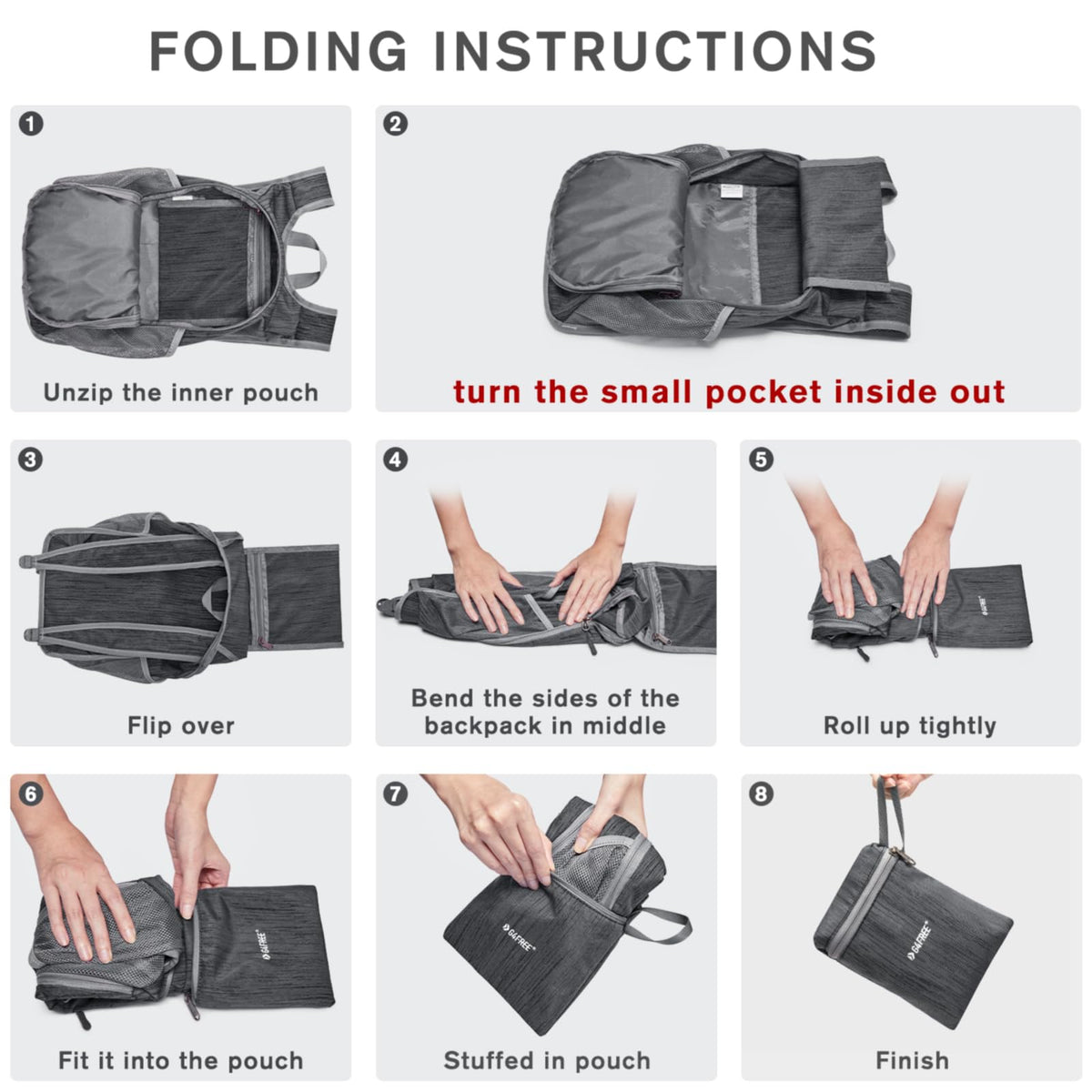 G4Free G4Free 10L Small Travel Hiking Daypack