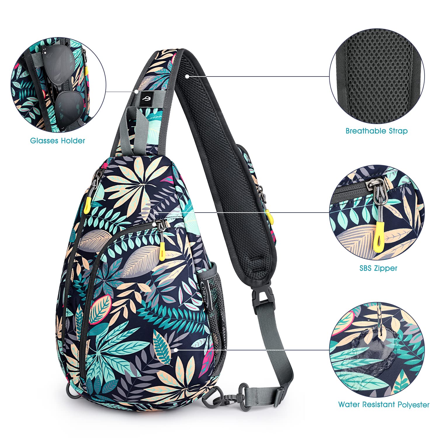 G4Free G4Free RFID Sling Bag Crossbody Backpack