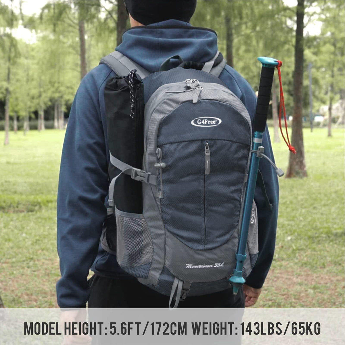 G4Free G4Free 35L Outdoor Sports Travel Daypack with Rain Cover
