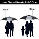 G4Free G4Free Extra Large Golf Umbrella 62/68 inch Vented Square Umbrella