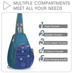 G4Free G4Free RFID Sling Bag Crossbody Backpack