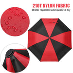 G4Free G4Free 62 Inch Portable Automatic Open Oversize Vented Double Canopy Umbrellas