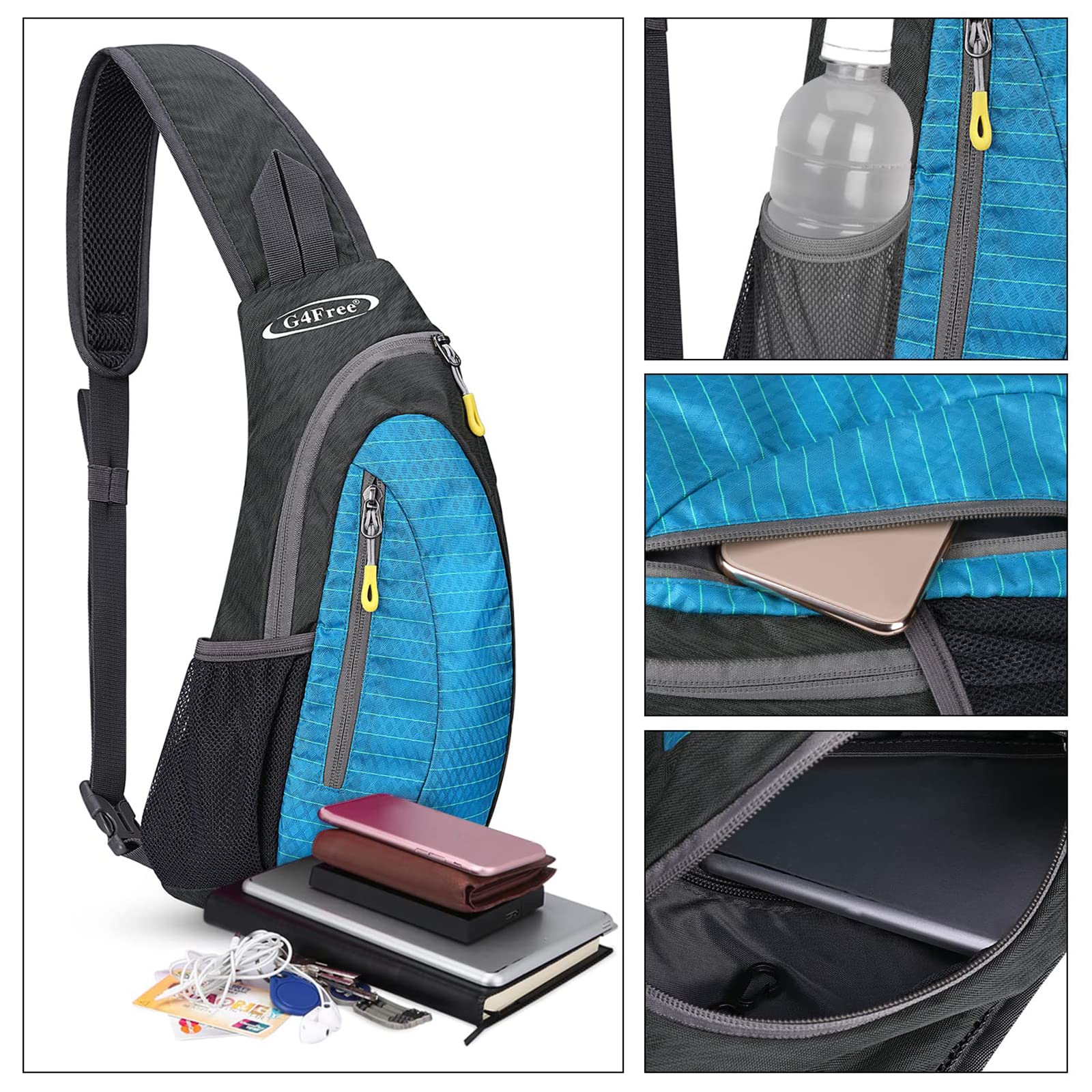 G4Free G4Free Sling Bags Men Shoulder Backpack Small Cross Body Chest Sling Backpack