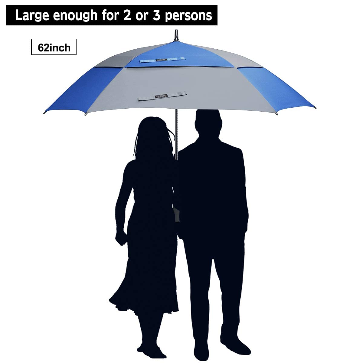 G4Free G4Free Square Windproof Auto Open Stick Umbrella