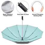 G4Free G4Free UPF 50+ UV Protection 54 Inch Large Reverse Travel Umbrella