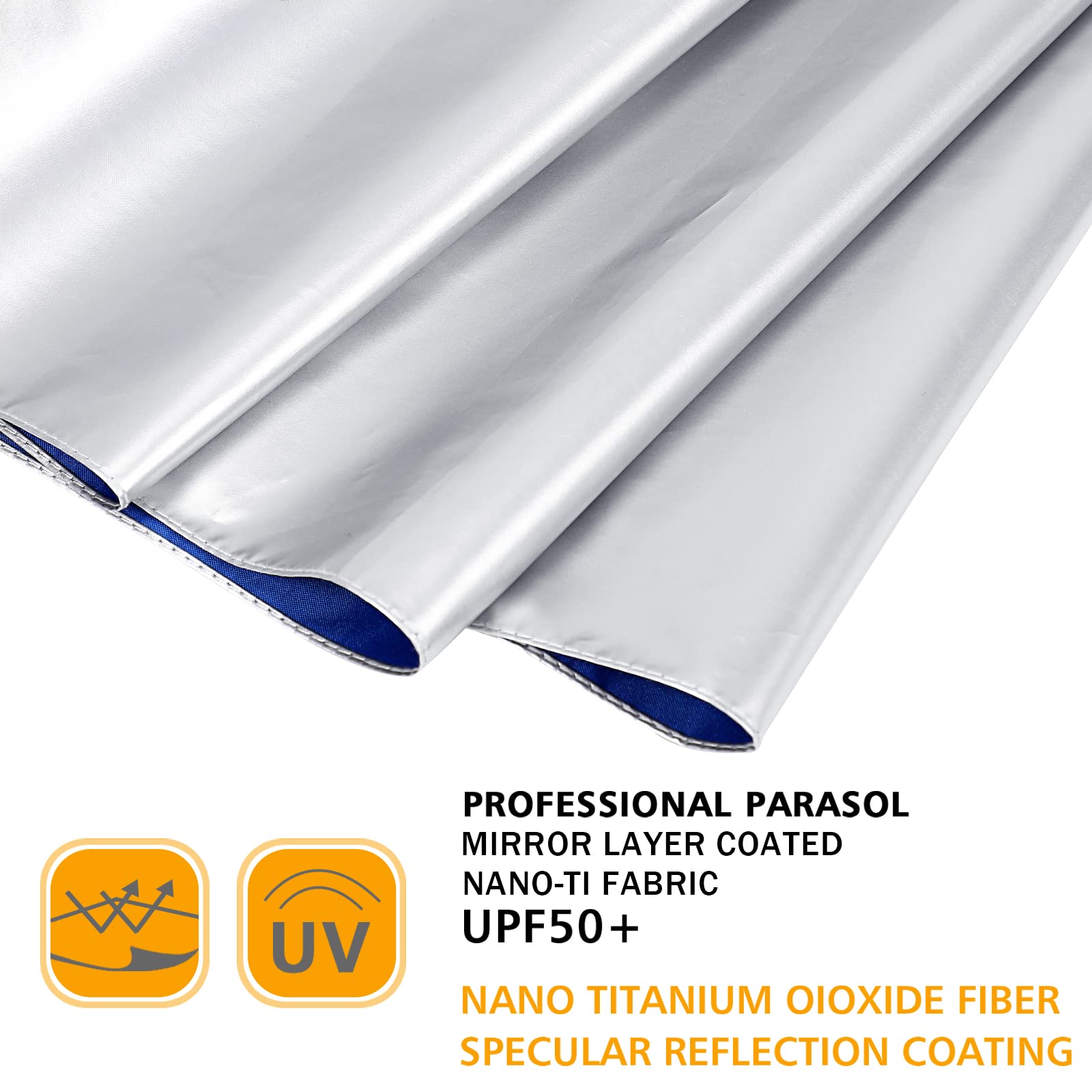 G4Free G4Free UPF 50+ UV Protection 54 Inch Large Reverse Travel Umbrella