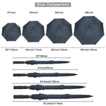 G4Free G4Free Automatic Open Golf Umbrella Double Canopy Vented Stick Umbrellas
