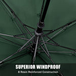 G4Free G4Free 62 Inch Portable Automatic Open Oversize Vented Double Canopy Umbrellas
