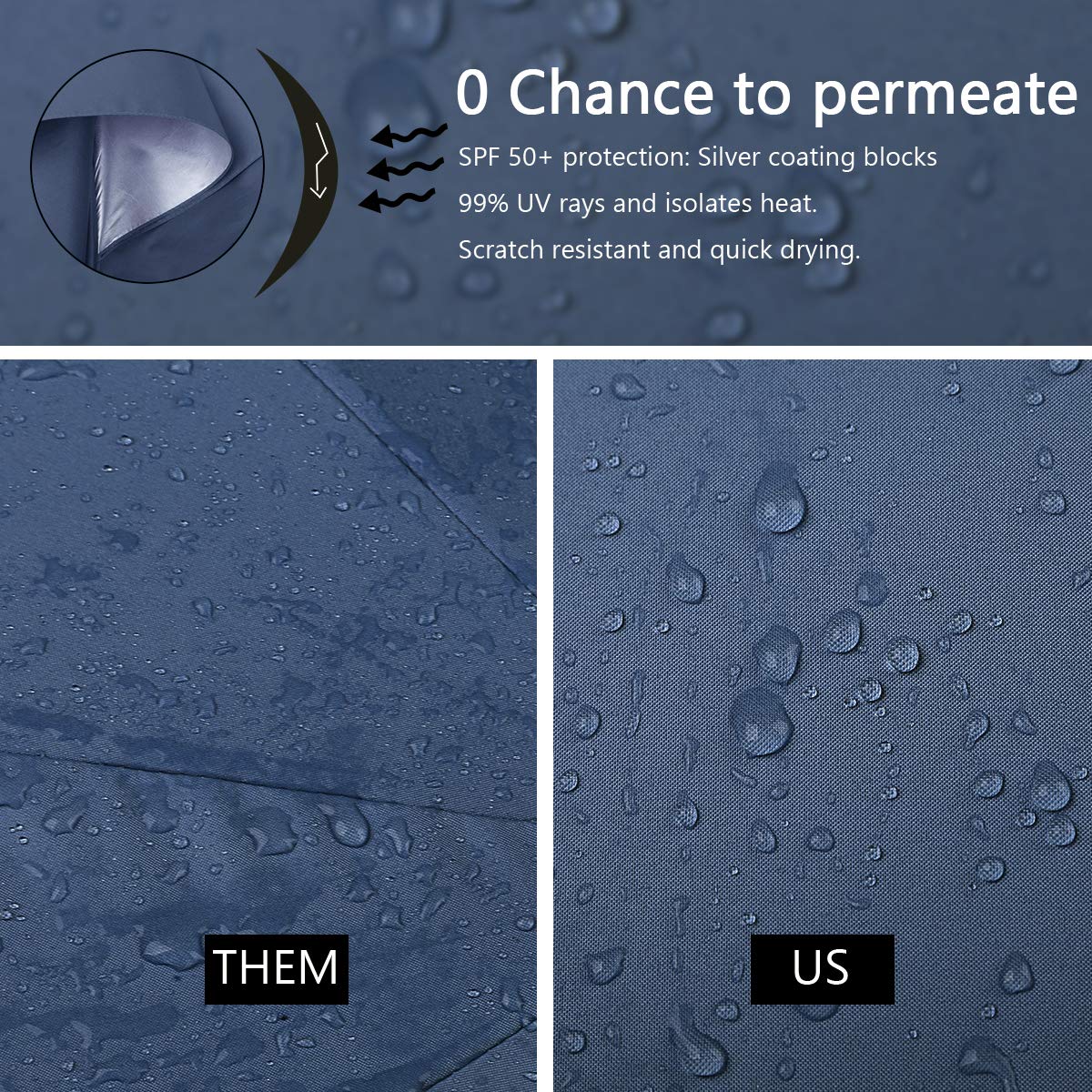 G4Free G4Free 54/62/68 Inch UV Protection Automatic Open Double Canopy Vented Sun Rain Umbrella