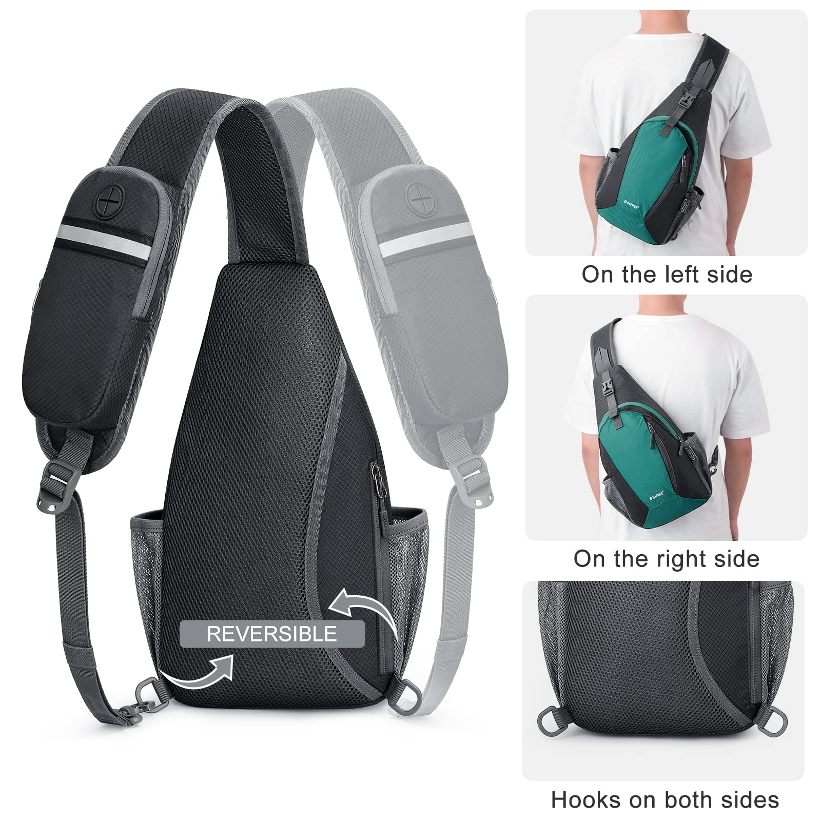 G4Free G4Free RFID Sling Bag Crossbody Sling Backpack