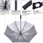 G4Free G4Free 54/62/68 Inch UV Protection Automatic Open Double Canopy Vented Sun Rain Umbrella