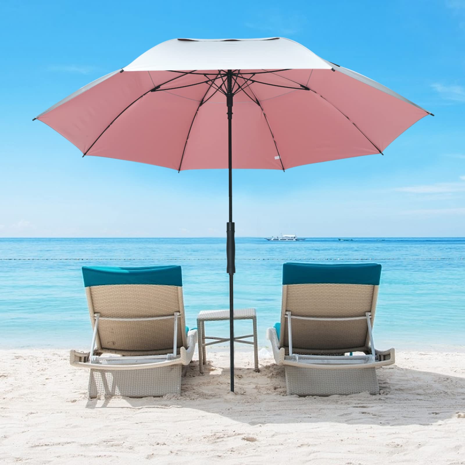 G4Free G4Free 68 Arc Vented UV Auto Extra Large Windproof Golf/Beach Umbrellas