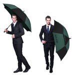 G4Free G4Free Automatic Open Golf Umbrella Double Canopy Vented Stick Umbrellas