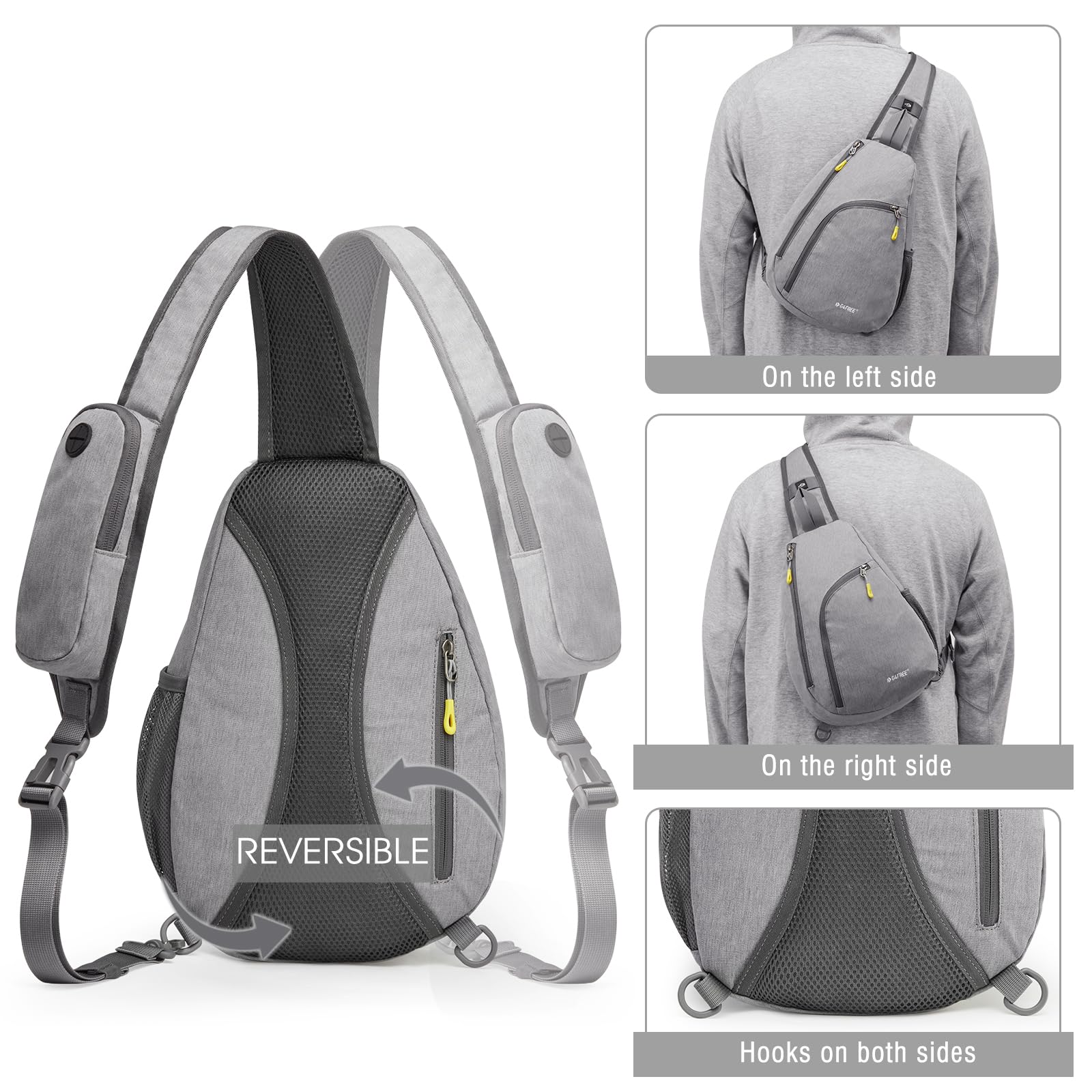 G4Free G4Free RFID Sling Bag Crossbody Backpack