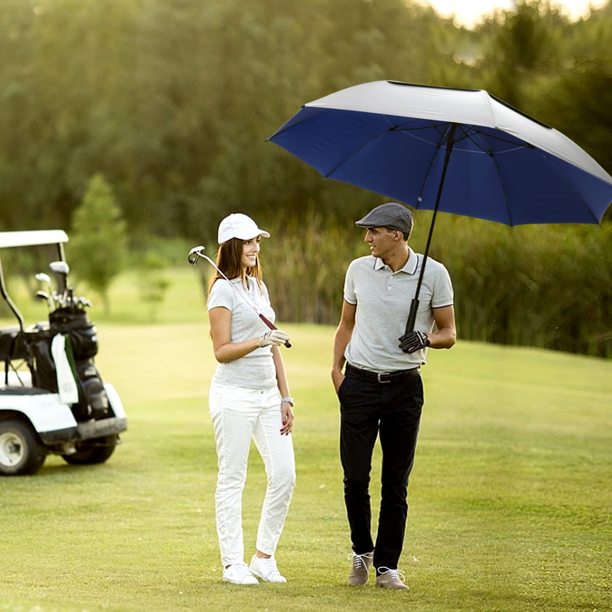 G4Free G4Free 68 Arc Vented UV Auto Extra Large Windproof Golf/Beach Umbrellas