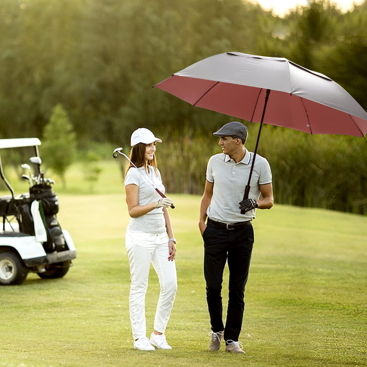 G4Free G4Free 68 Arc Vented UV Auto Extra Large Windproof Golf/Beach Umbrellas