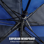 G4Free G4Free 62 Inch Portable Automatic Open Oversize Vented Double Canopy Umbrellas