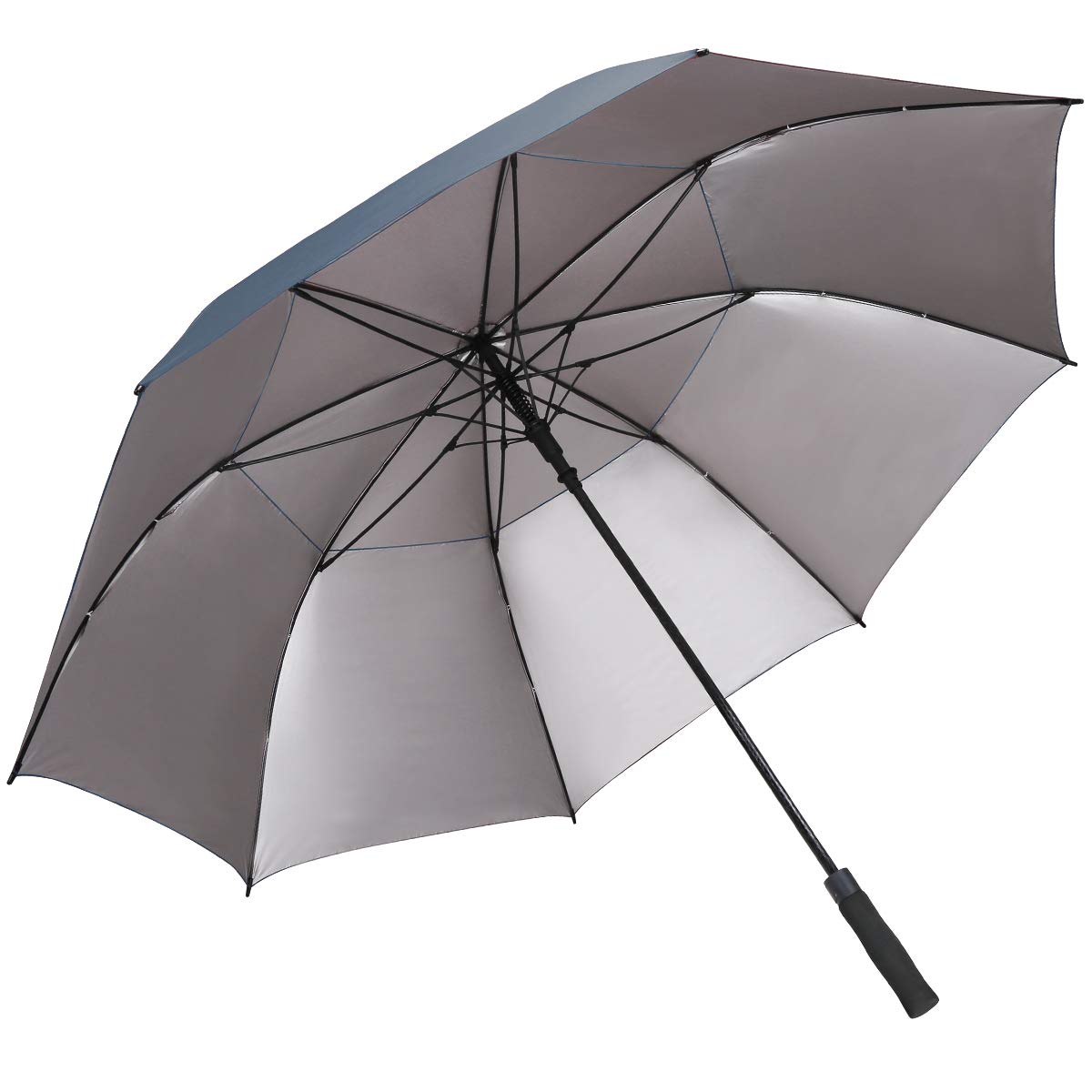 G4Free G4Free 54/62/68 Inch UV Protection Automatic Open Double Canopy Vented Sun Rain Umbrella