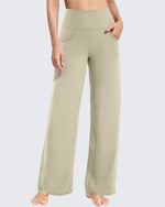 Wide Leg Pants Woman Yoga Pants with Pockets Petite - G4Free