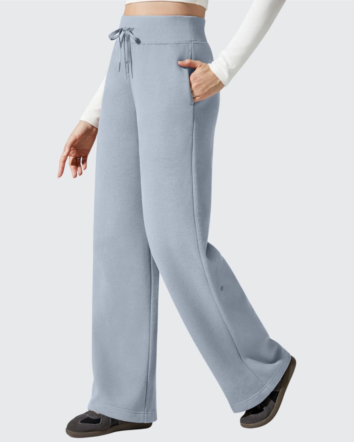 Flurrylux Fleece Lined Drawstring Cotton Thermal Pants