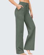 EverGoing Business Casual High-Waist Wide Leg Pants Petite - G4Free