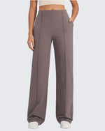 EverGoing Business Front Pleats Wide Leg Pants - G4Free