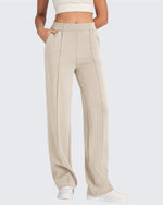 Smoofit Loose High-Rise Elastic Dressy Pants Regular - G4Free