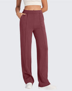 Smoofit Loose High-Rise Elastic Dressy Pants Regular - G4Free