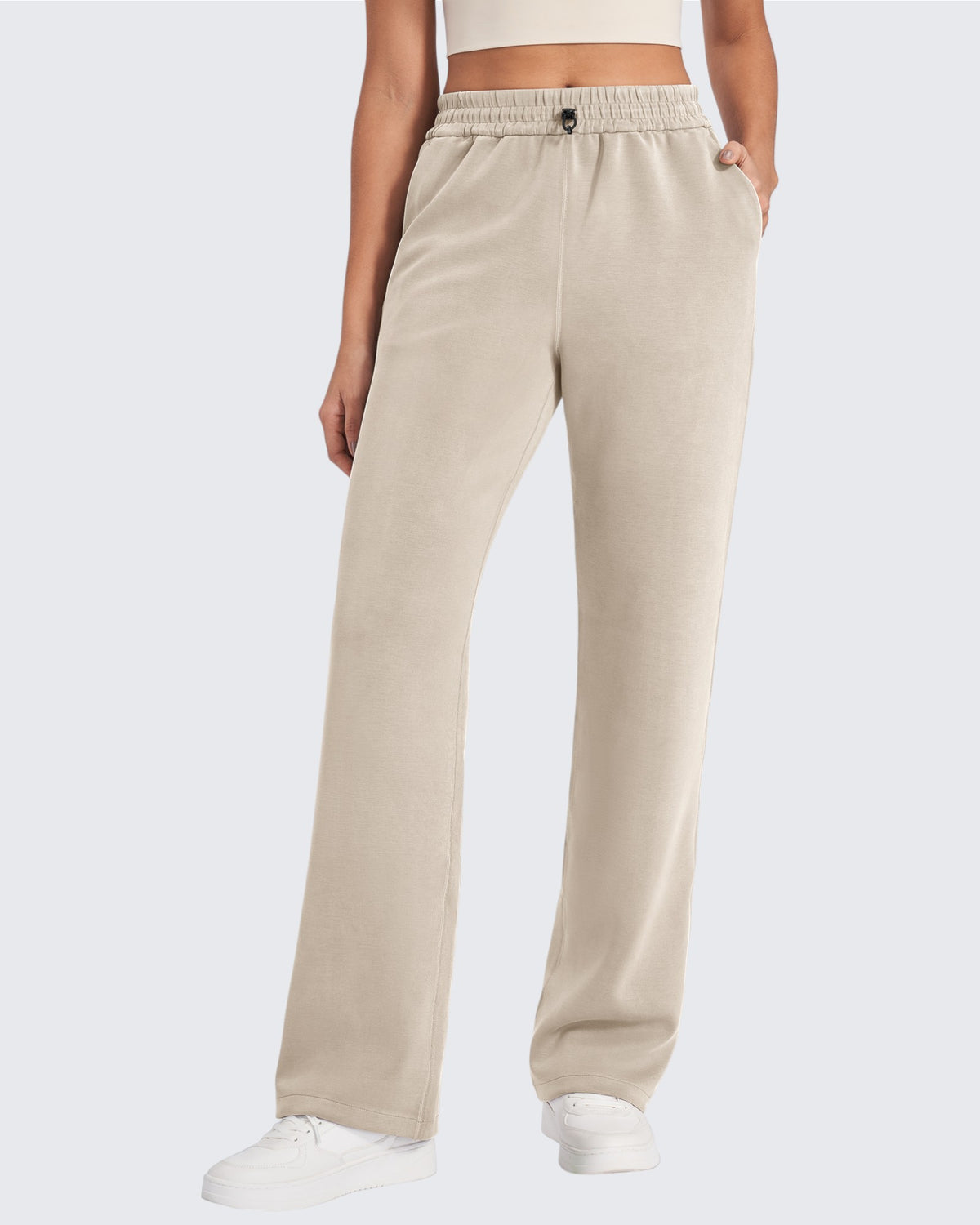 Smoofit Mid-Waist Wide Leg Sweatpants Petite - G4Free