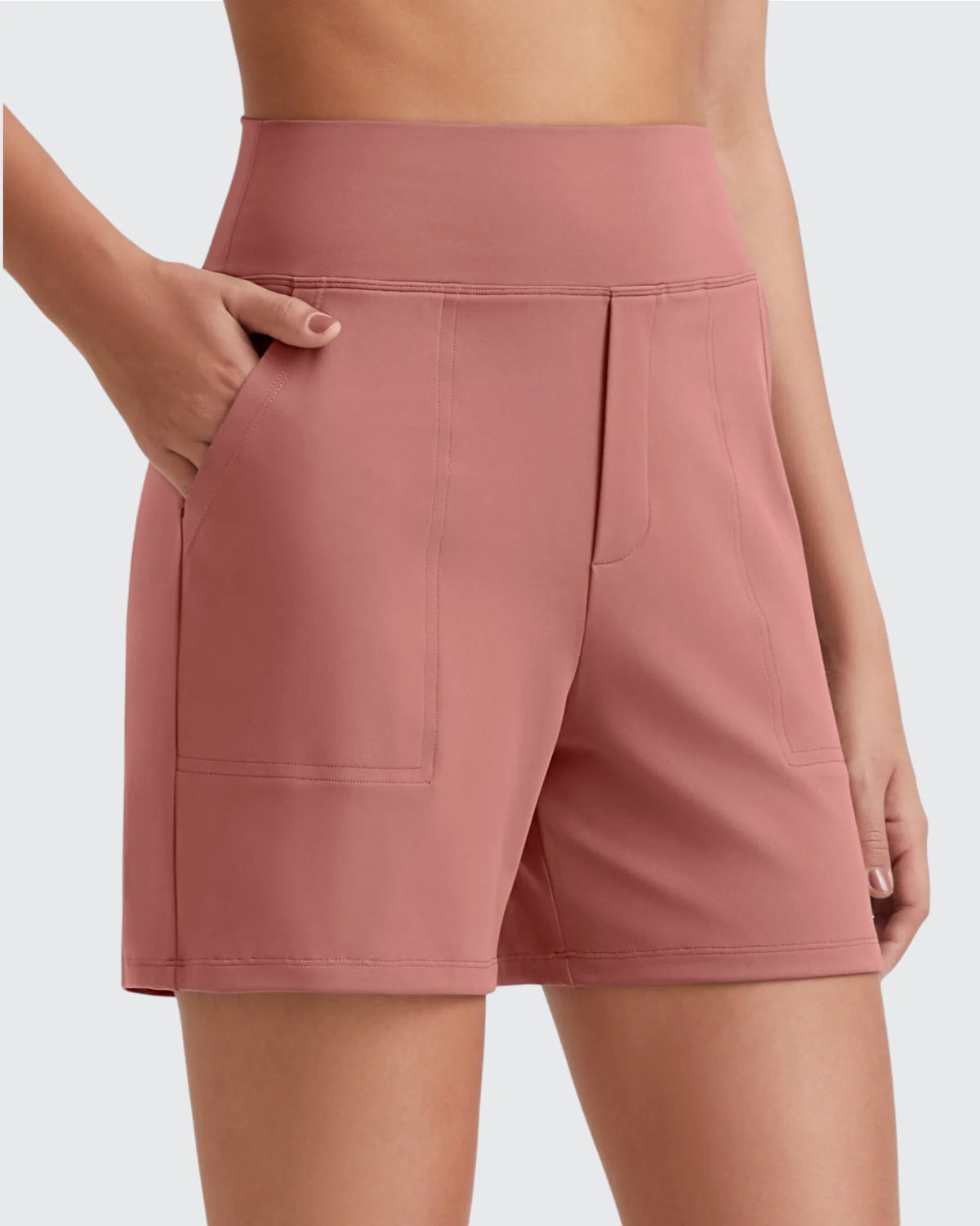 EverGoing High-Waist Burmuda Athletic Shorts 5'' - G4Free