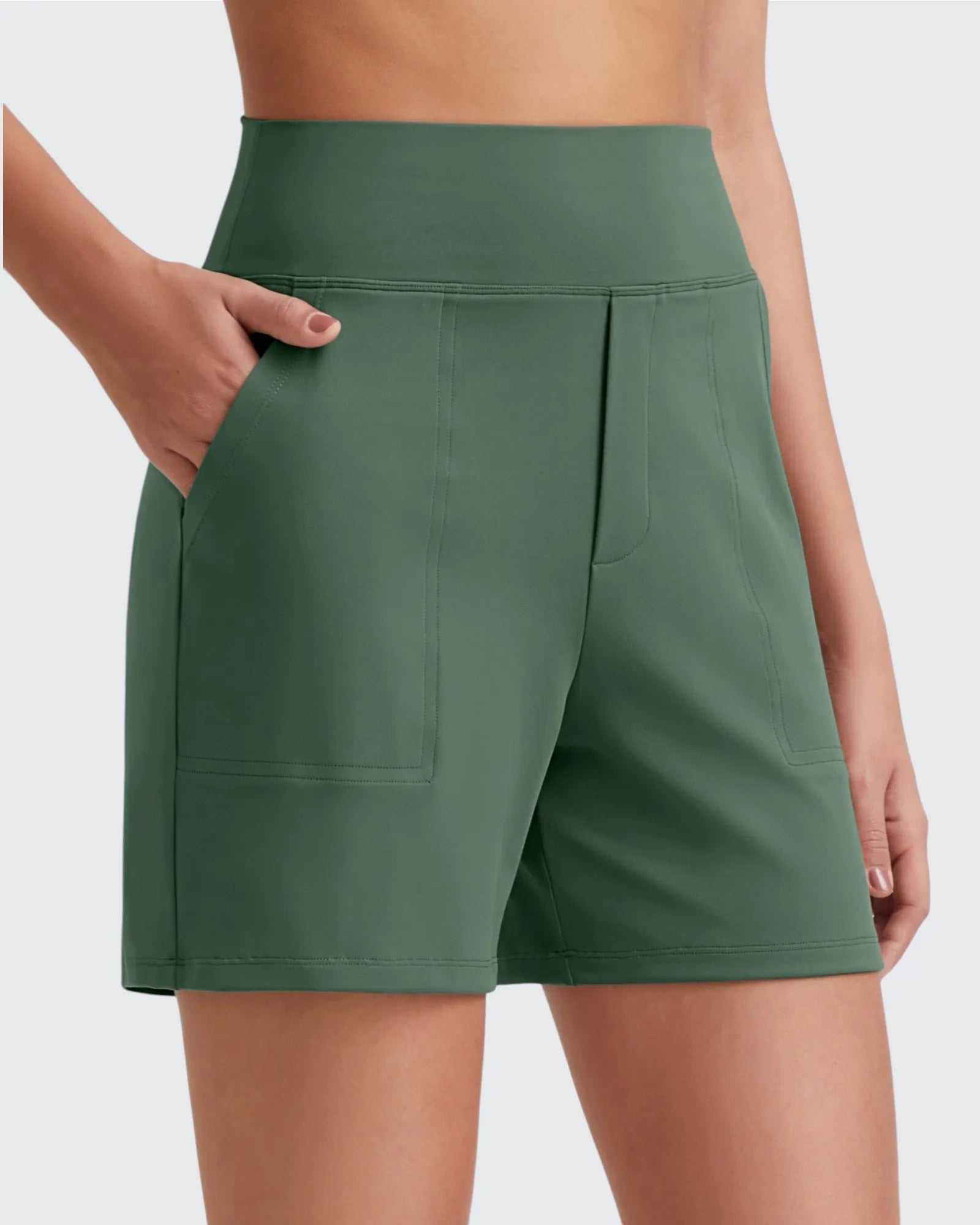 EverGoing High-Waist Burmuda Athletic Shorts 5'' - G4Free