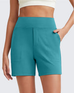 EverGoing High-Waist Burmuda Athletic Shorts 5'' - G4Free