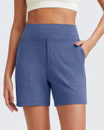 EverGoing High-Waist Burmuda Athletic Shorts 5'' - G4Free